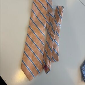 Vineyard Vines Orange and Blue Diagonal Tie